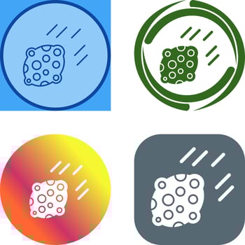 Asteroid Icon Design vector