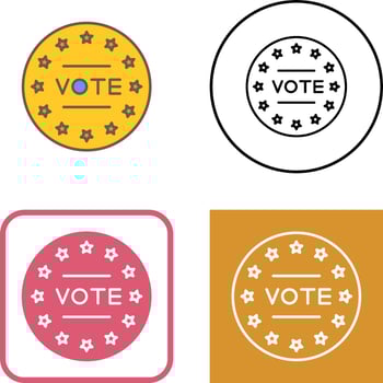 Vote Icon Design vector