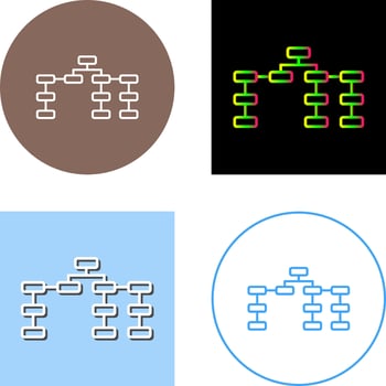 Unique Seo Structure Icon Design vector