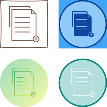 Unique Two files Icon Design vector
