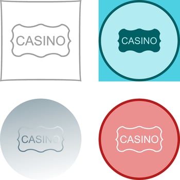 Casino Sign Icon Design vector