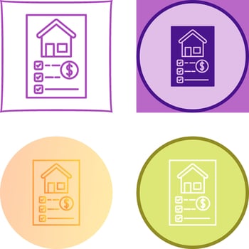 List Icon Design vector