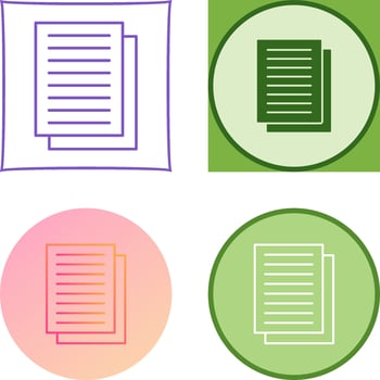Document Icon Design vector