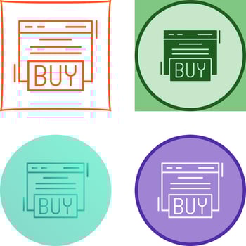 Buy Icon Design vector