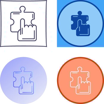 Quick Selection Icon Design vector