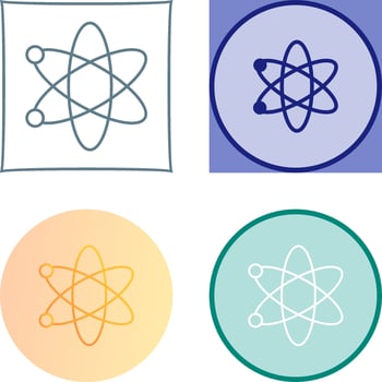 Atom Icon Design vector