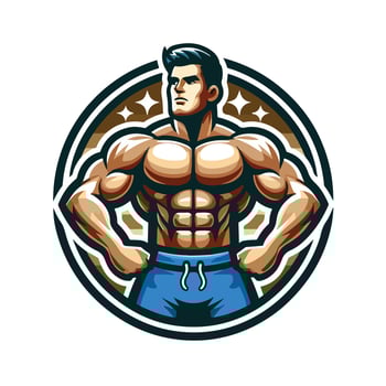 Fitness Bodybuilder design man vector