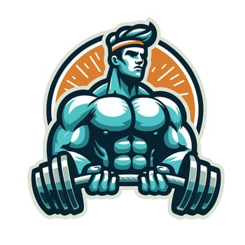 Fitness Bodybuilder design man vector