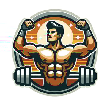 Fitness Bodybuilder design man vector