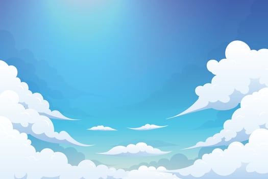 blue Cloud sky Curve bubble comfort feeling background landscapes illustration design vector