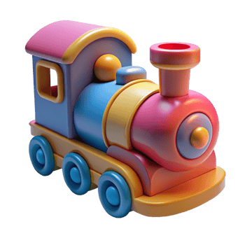 Train Kids Toys 3d png
