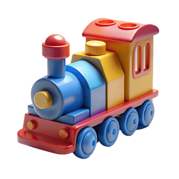 Train Kids Toys 3d Render png