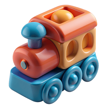 Train Kids Toys 3d Image png