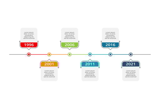 Creative concept for infographic with 6 steps, options, parts or processes. Business data visualization. vector
