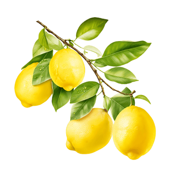 Ripe Lemon Bough Perfectly Plump and Delicious png
