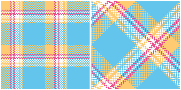 Plaids Pattern Seamless. Classic Plaid Tartan Seamless Tartan Illustration Set for Scarf, Blanket, Other Modern Spring Summer Autumn Winter Holiday Fabric Print. vector