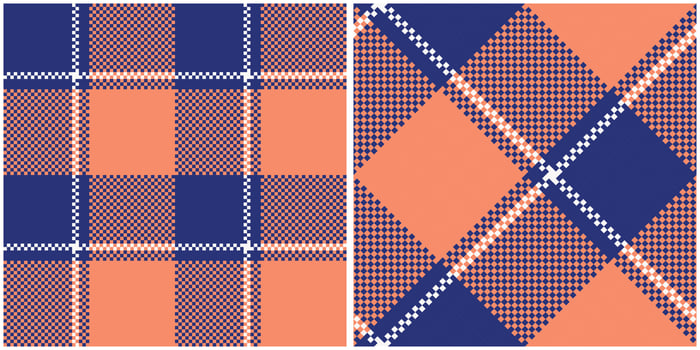 Plaid Patterns Seamless. Abstract Check Plaid Pattern Seamless. Tartan Illustration Set for Scarf, Blanket, Other Modern Spring Summer Autumn Winter Holiday Fabric Print. vector