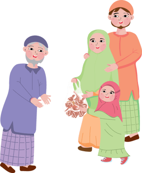 muslim people distribute sacrificial meat on eid al adha png