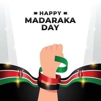 Madaraka day design illustration collection vector
