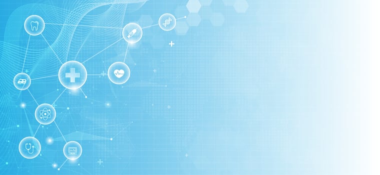 health care and science icon pattern medical innovation concept background design. vector