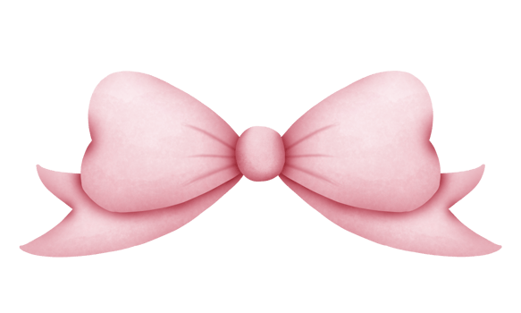 Vintage bows and ribbons in pink color. png