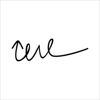 Modern Scrible Abstract Line Element vector