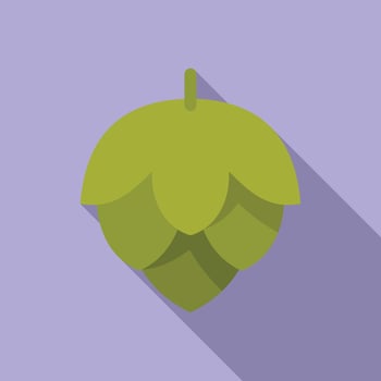 Modern illustration of a green hops vector