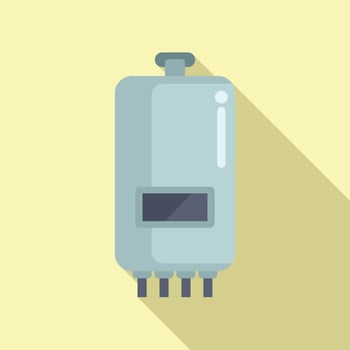 illustration of a domestic boiler vector