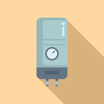Flat design of modern water heater icon vector