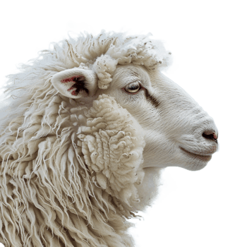 Sheep on transparent background png
