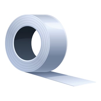Roll of duct tape on white background vector