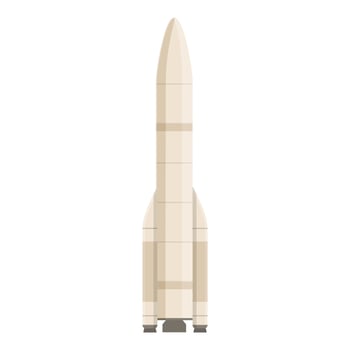 illustration of a modern space rocket vector