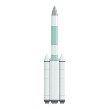 illustration of modern space rocket vector