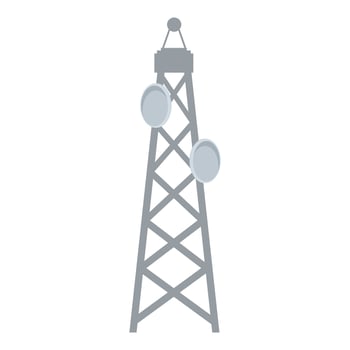 illustration of a classic communication tower vector