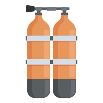 illustration of scuba diving tanks vector
