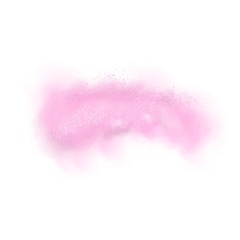 Pink powder dust with glittering shimmering swirls, shiny glitter design. Magical motion, sparkling lines on a black background. png