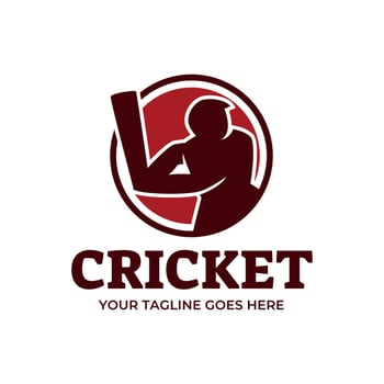 Cricket Logo or football club sign Badge. vector