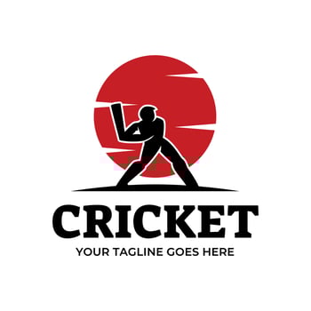 Cricket Logo or football club sign Badge. vector