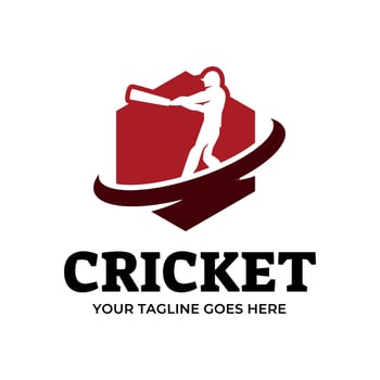 Cricket Logo or football club sign Badge. vector