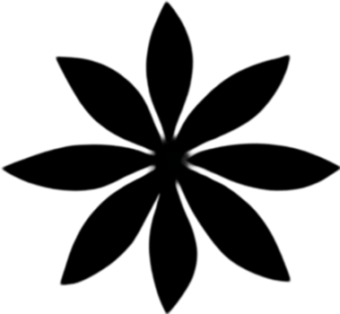 Minimalist cute flower icon. Flower clipart. AI-Generated. png