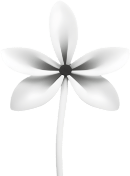 Minimalist cute flower icon. Flower clipart. AI-Generated. png