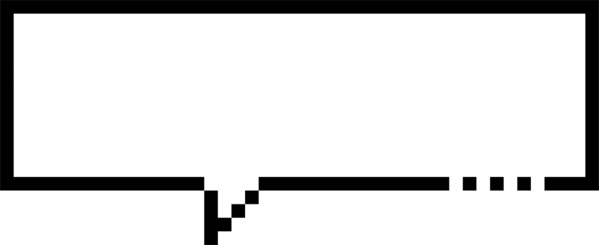 8bit retro game pixel speech bubble balloon icon sticker memo keyword planner text box banner png