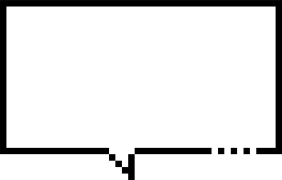 8bit retro game pixel speech bubble balloon icon sticker memo keyword planner text box banner png