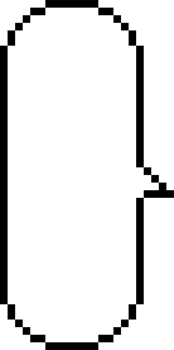 8bit retro game pixel speech bubble balloon icon sticker memo keyword planner text box banner png