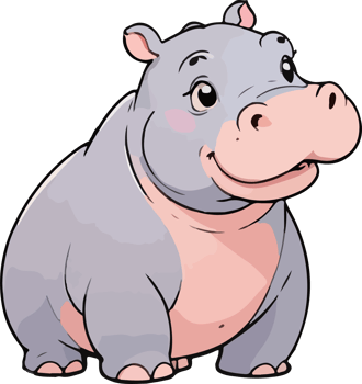 Hippopotamus Animal Cartoon Mascot png