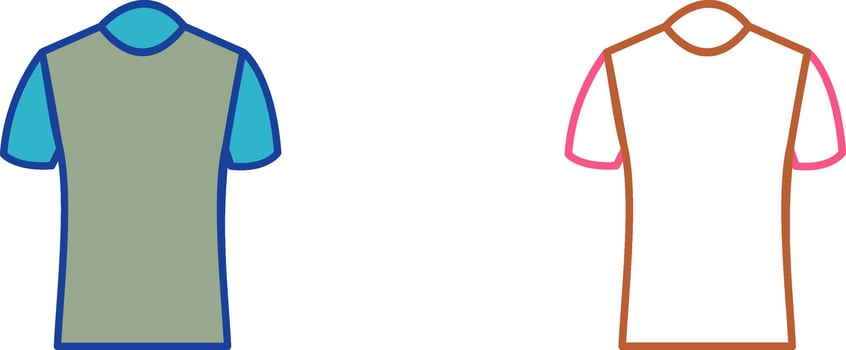 Polo Shirt Icon Design vector