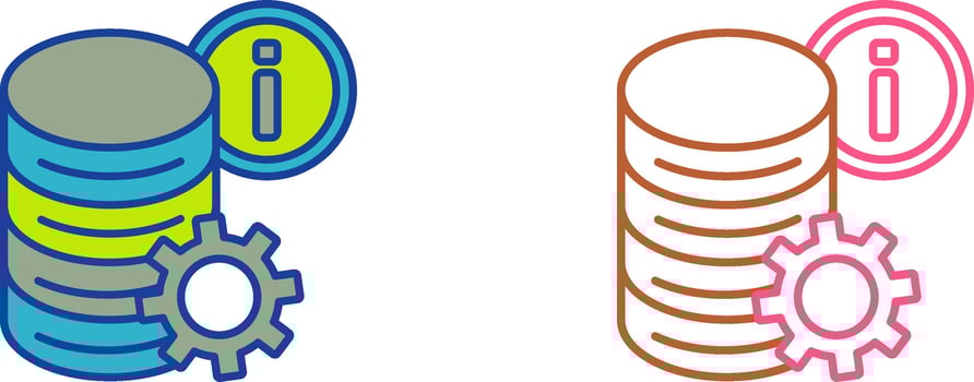 Data Icon Design vector