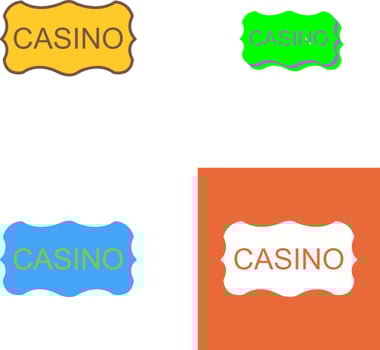 Casino Sign Icon Design vector