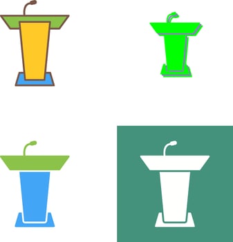 Podium Icon Design vector