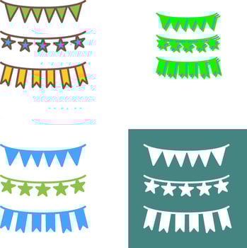 Garlands Icon Design vector